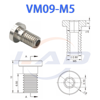 Ventouse pneumatique personnalisable Ladung VM09-M5 avec support en silicone et vis, compatible OEM, garantie 1 an