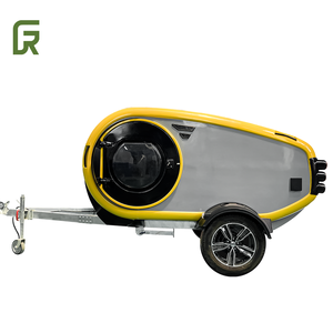 Remolque de viaje en forma de lágrima de fibra de vidrio personalizable Mini furgoneta para acampar al aire libre RV a la venta para aventuras todoterreno y viajes - Product Image 2