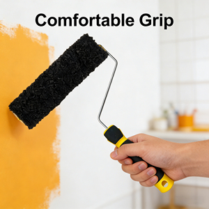 Rouleau à peinture pour petites surfaces, poignée confortable, pour la décoration murale et la réparation des peintures domestiques - Product Image 6