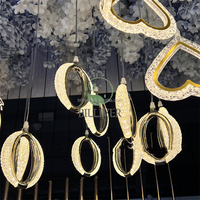 Lustre acrylique à 10 têtes pour décoration de plafond, lumières pour scène de mariage, shopping, événement, décoration de plafond pour scène de mariage