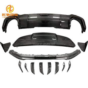 Feuille de garniture de <span class=keywords><strong>becquet</strong></span> de diffuseur de lèvre avant pour Audi Rs4 Abt Kit de carrosserie en Fiber de carbone - Product Image 1