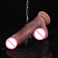 Hismith Dildo en silicone à double densité 8,54 pouces, avec ventouse à veines, compatible KlicLok amovible, pour machine sexuelle 6,51 pouces, insérable pour adultes