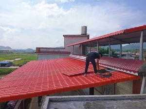 La Mã PVC Gạch Truyền Thống Trung Quốc Mái Ngói Cho Biệt Thự Nhà Đền Tấm Tấm Vật Liệu Asa Telhas Aka Gawara Mái Ngói - Product Image 3