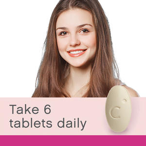 أفضل أقراص الكولاجين الطبيعي لبشرة متوهجة وتفتيح الشعر وتبييضه للنساء البالغات، مكمل مضاد للأكسدة - Product Image 5