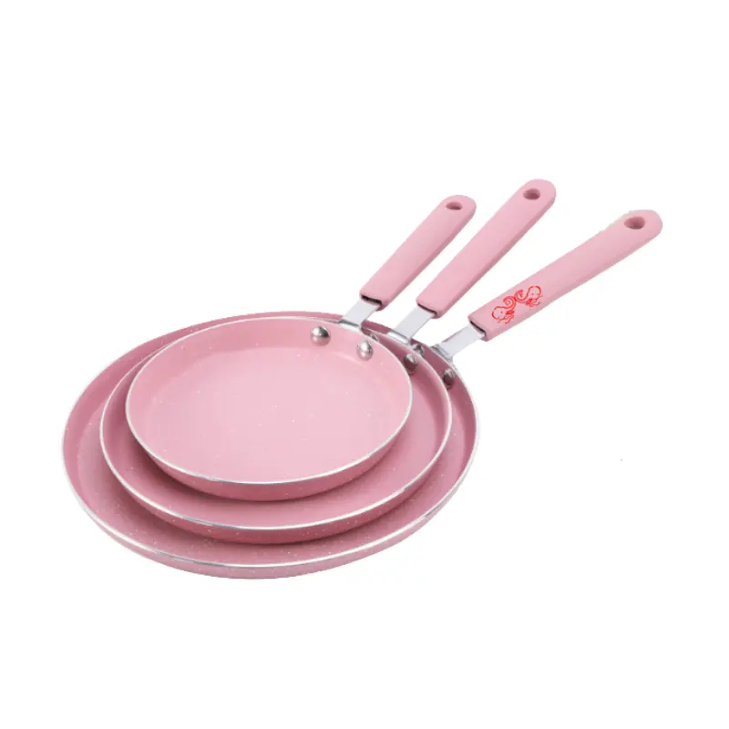DF Trading House Non Stick Frying Pan Cake Crust Omelette Breakfast Pressed Aluminium Cookware fry pans