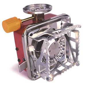 Réchaud à gaz butane miniature carré d'extérieur, portable, pliable, avec déflecteur de vent et dispositif d'allumage, équipement de cuisine pour le camping - Product Image 5