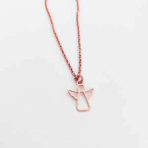 Non Tarnish Necklace Dainty JewelryStainless Steel Jewelry <strong>Guardian</strong> <strong>Angel</strong> Pendant Cute <strong>Gift</strong> for Kids - Product Image 3