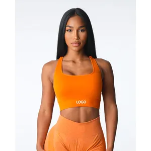 Новый продукт, женское нижнее белье с двумя лямками, тренировочный бюстгальтер с открытой спиной, весь день, одежда для фитнеса и йоги.