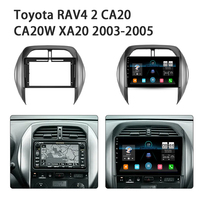 Reproductor de Audio Estéreo con Pantalla Táctil y Navegación para Auto con Android Quad-Core 64GB para Toyota RAV4 2 CA20 CA20W XA20 2003-2005
