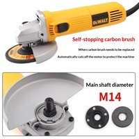 Meuleuse d'angle DW840 haute puissance 1800W 150/180mm avec moteur à balais et alimentation secteur
