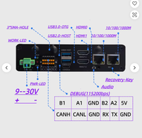 RK3588 AIBOX avec module IA Hailo8 26T ou DEEPX DX-M1 25T M.2 / WIFI6/4G LTE Ubuntu 24.04 Linux Ordinateur industriel RK3588