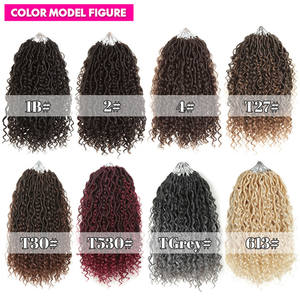 Extensiones de Cabello Trenzado de Ganchillo Color Ombre, Estilo River Loc, Ondulado Suelto, Trenzas Passion Twist para Mujeres Negras - Product Image 3