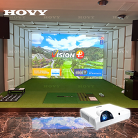 Simulateur d'entraînement de golf AR Sport Impact Screen avec écran LCD, résolution 1920x1200, mise au point automatique, interactif