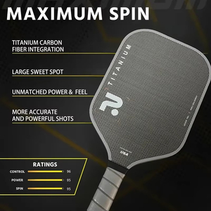 Mật độ cao T700 sợi carbon Titanium dây 16mm PP-Core xách tay chuyên nghiệp cấp cạnh tranh pickleball Paddle usapa - Product Image 5