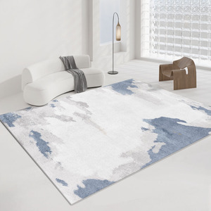 Alfombra Abstracta Agora, Rectangular, de Fibra de Poliéster, para Sala de Estar, Dormitorio, Decoración del Hogar, Diseño Moderno y Minimalista - Product Image 2