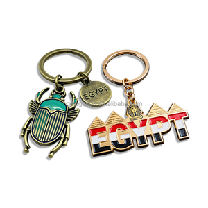 2026 nhà máy trực tiếp bán buôn cổ thiêng liêng Bọ Hung Bọ Cánh Cứng Keyring Ai Cập quà lưu niệm nhân sư kim tự tháp Ai Cập du lịch quà tặng Keychain - Product Image 1