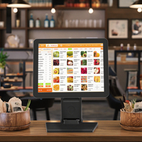 Nouveau 9.7 pouces Ip65 étanche TFT LCD panneau de verre Pc écran tactile capacitif moniteur USB VGA DVI DC RS232 série pour POS Machine