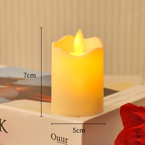 Bougie LED scintillante avec mèche mobile pour mariage anniversaire fête de vacances décoration Diwali accessoires votifs - Product Image 5