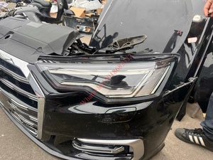 <span class=keywords><strong>2024</strong></span> para Audi <span class=keywords><strong>A6</strong></span> A6L C8 parachoques delantero faro rejilla radiador ventilador condensador cuerpo Kit parachoques delantero montaje - Product Image 5