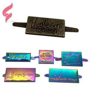 Etiqueta con logotipo de <span class=keywords><strong>Metal</strong></span> personalizado para bolsos, accesorios para hacer Hardware para bolsos de diseñador, placa de grabado de <span class=keywords><strong>Metal</strong></span>, piezas especiales para bolsos, accesorios - Product Image 1