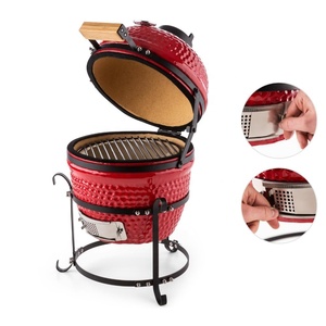 Parrilla Kamado Mini para Exteriores SEB, Parrilla Kamado Joe Roja, Parrilla Portátil de Cerámica, Ahumador Kamado - Product Image 3