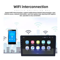 Ecran tactile universel 13 pouces Navigation GPS Système audio multimédia Caméra de recul Écran TN LCD 4G RAM Radio USB Lecteur DVD