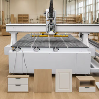 Machine CNC 4 axes pour le travail du bois, zone de travail 4*8ft 4*10ft, machine à bois ATC avec fonction rotative pour sculptures 3D