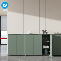 LIWEI Armoire de rangement de bureau en panneaux de bois écologiques, murale, personnalisable, multi-usages, commerciale