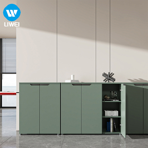 Meuble de <span class=keywords><strong>rangement</strong></span> <span class=keywords><strong>et</strong></span> classeur de <span class=keywords><strong>bureau</strong></span> en panneaux de bois écologiques LIWEI avec <span class=keywords><strong>rangement</strong></span> mural pour documents, idéal pour usage commercial - Product Image 5