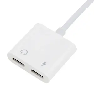 2 ב 1 USB סוג C כדי הכפול USB C אוזניות מתאם מחבר עבור Huawei סמסונג Macbook נייד טלפון