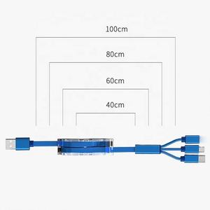 Ys316 Promotion Custom Logo Usb Charger Retractable <b>Charging</b> <b>Cable</b> 3 in 1 With C Option - Product Image 5