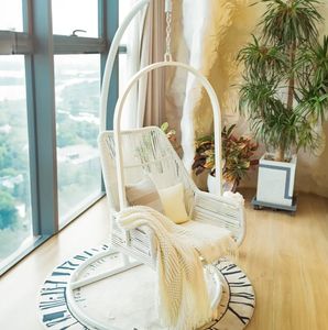 Balcón columpio <span class=keywords><strong>Silla</strong></span> de ratán cesta colgante interior hogar ocio dormitorio de niña sala de estar <span class=keywords><strong>Silla</strong></span> de cuna de respaldo alto <span class=keywords><strong>silla</strong></span> colgante - Product Image 5