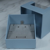 Boîte à bijoux personnalisée avec logo, boîte d'emballage de luxe pour bijoux avec fenêtre, boîte de présentation pour bagues et boucles d'oreilles, emballage personnalisé OEM ODM