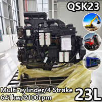 Ensemble moteur importé QSK23 641KW 2100RPM pour machines lourdes, réparation, exploitation minière, champ pétrolier, excavatrices