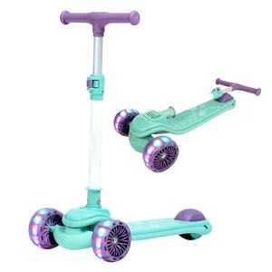 Monopatín, Patinetas, Scooters Plegables, Patinete de Pie con Luces, <span class=keywords><strong>Scooter</strong></span> de 3 Ruedas para Niños con Altura Ajustable - Product Image 2