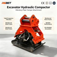 Compacteur à plaques vibrantes robuste pour excavatrice, piqueur hydraulique haute efficacité pour le compactage des terrains en pente et la construction routière