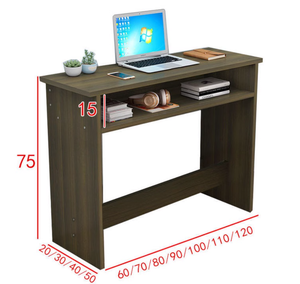 Escritorio de Melamina con Estante Fijo de 90 cm de Ancho, Escritorio Pequeño para Computadora, Mesa de Esquina, Oficina en Casa - Product Image 6