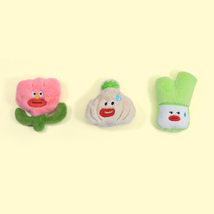 Venta al por mayor nuevos juguetes para gatos productos 2025 dibujos animados lindo duradero lujo felpa vegetal interactivo <span class=keywords><strong>Catnip</strong></span> mascota gato Nip juguete para gatos - Product Image 4