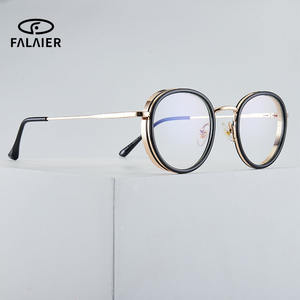 Falaier – montures de lunettes rondes pour femmes, verres anti-lumière bleue TR90, taille moyenne, lunettes optiques de Style européen - Product Image 1