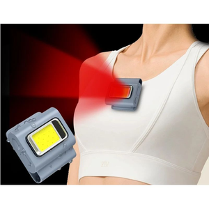 Lampe de sécurité LED rechargeable pour la nuit, mini-lampes pour la course et les chaussures avec aimant pour les coureurs, éclairage puissant avec une luminosité de 260 lumens - Product Image 2