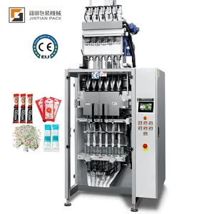 Automatic 6/8/10/12 Lanes Multiline Sugar stick 3 in 1 Coffee Powder Sachet pouch Filling Packaging Machine