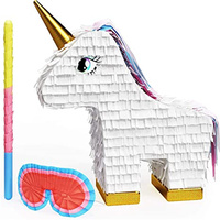 Pinata de licorne rose pour filles, papier de beauté Pinata pour enfants, fournitures de décoration de fête d'anniversaire, offre spéciale