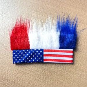 Diadema con Peluca de Pelo Largo de Color Personalizado SOLPOP 2026, Divertida y Extravagante, para Disfraces de Halloween, Cosplay, Accesorios para Fanáticos del Fútbol, para Hombres y Mujeres - Product Image 5