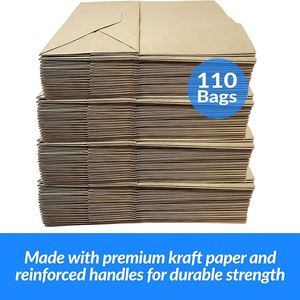 Paper Bag with Handles Kraft <b>Gift</b> Shopping <b>Small</b> Bulk Retail Merchandise Shopping Bags Fashionable Simple Design Paper Bag - Product Image 2