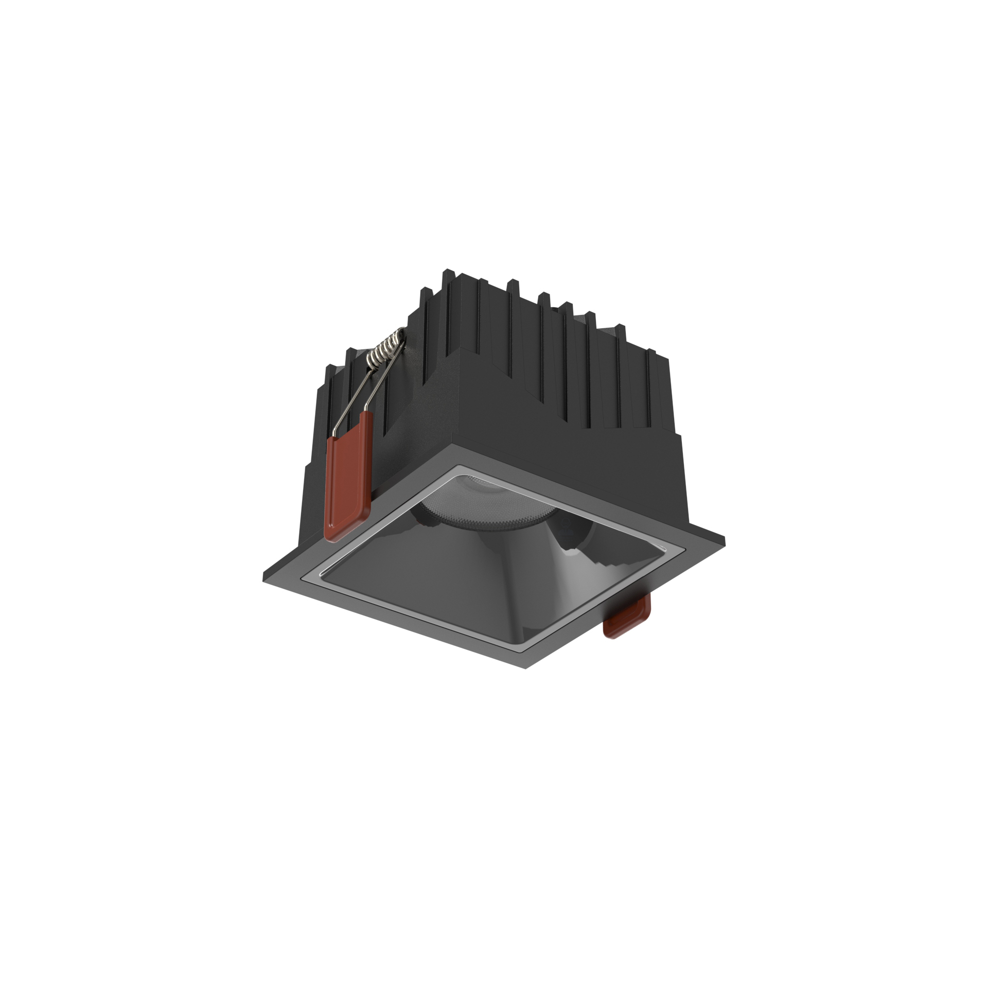 Downlight cuadrado negro