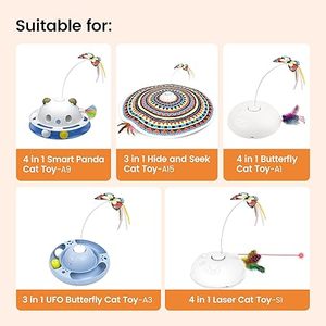 <span class=keywords><strong>3in1</strong></span> ẩn tìm kiếm tự động tương tác rung bướm di chuyển lông mèo con Cây Đũa phép Đồ chơI mèo Đồ chơI mèo thu phí mèo con đường hầm - Product Image 4
