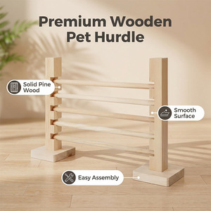 <span class=keywords><strong>Jouet</strong></span> d'entraînement et de saut pour lapins en bois de pin détachable, avec fourrure de <span class=keywords><strong>lapin</strong></span>, pour l'entraînement des souris et comme mangeoire pour lapins, pour le commerce transfrontalier - Product Image 3