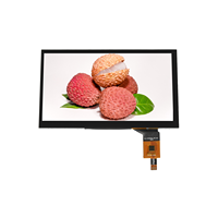 Vente directe d'usine 7 pouces 350 Cd/m2 luminosité Interface RVB TFT LCD résolution 800*480 affichage TN pour industriel