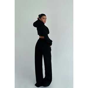 Conjunto Deportivo de 2 Piezas para Niños, con Capucha y Bufanda de Nailon Negro, Cómodo y Transpirable, para Correr, Personalizado con Logotipo Impreso, Talla XL, para Invierno - Product Image 1