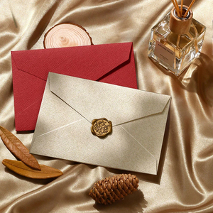 Offre Spéciale qualité épais 250g papier Pearlist logo personnalisé luxe miroitant papier d'invitation <span class=keywords><strong>enveloppe</strong></span> de mariage - Product Image 2